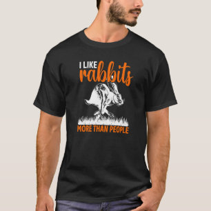 Retro-Spruch - Hasen kuscheln Karotten T-Shirt
