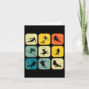 Retro Square Wintersports Ski Nordic Combination A Karte