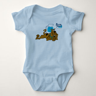 Retro Squares Scooby-Doo ablegen Baby Strampler