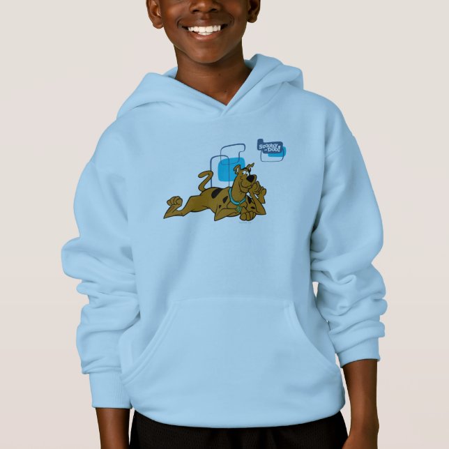 Retro Squares Scooby-Doo ablegen Hoodie (Vorderseite)