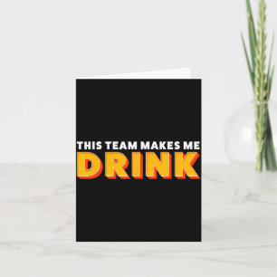 Retro Srt Dieses Team Lässt Mich Trinken Lustiger Karte