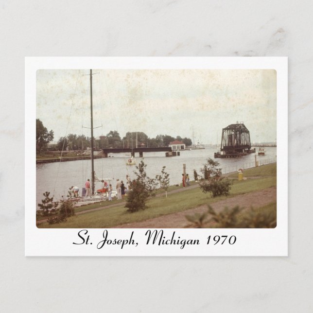 Retro St. Joseph Michigan Picture Postcard Postkarte (Vorderseite)