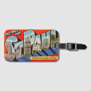 Retro St. Paul Minnesota  Gepäckanhänger