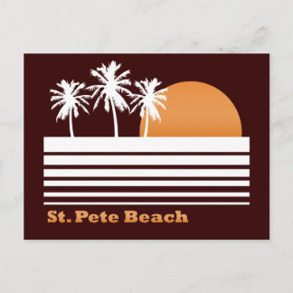 Retro St Pete Beach Postcard Postkarte