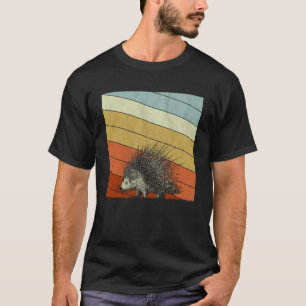 Retro-Stachelschwein für Jungen Mädchen Stachelsch T-Shirt