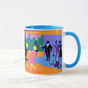 Retro städtische Dachspitze-Party-Tasse Tasse