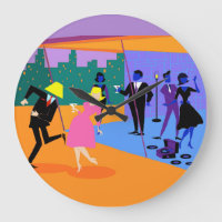 Retro städtische Dachspitze-Party-Wand-Uhr