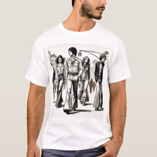 Retro-Stadtspaziergang T-Shirt