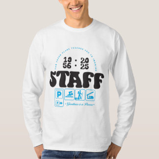 Retro STAFF Grafik mit Flugzeug Angebot T-Shirt