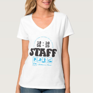 Retro STAFF Grafik mit Flugzeug Angebot T-Shirt