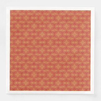 Retro Star in Circle Orange Dinner Napkins Serviette