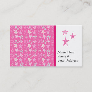 Retro Star Pattern Business Cards & Visitenkarten Visitenkarte
