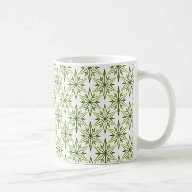 Retro Starlight Tasse, Olive Green Tasse (Rechts)