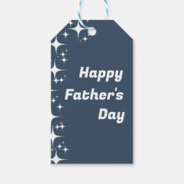 Retro Stars "Happy Vatertag" Geschenkmarke Geschenkanhänger