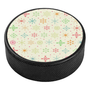 Retro Stars Hockey Puck