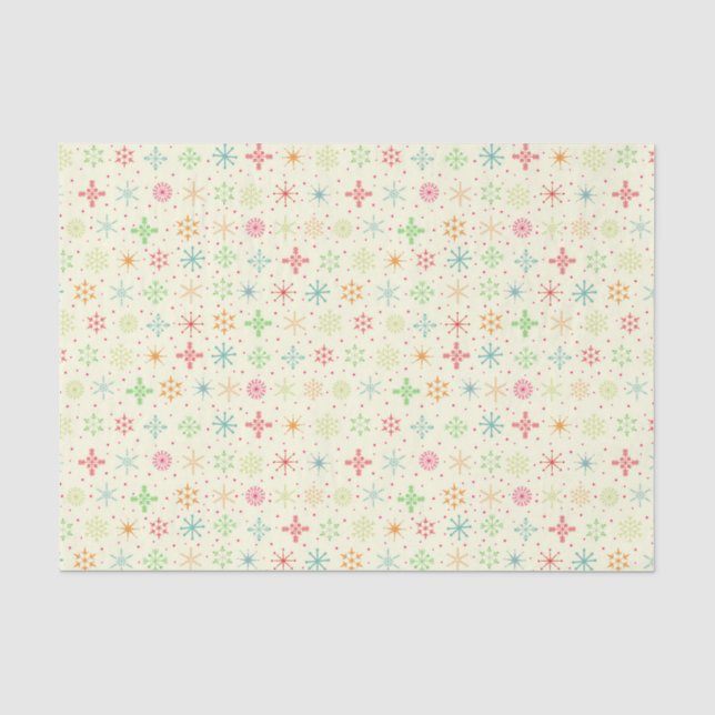 Retro-Stars-Papiere Seidenpapier (Vorderseite)