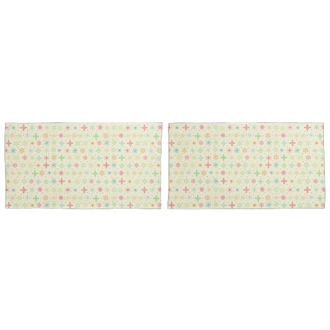 Retro Stars Pillowcases Kissenbezug (Vorderseite-Set)