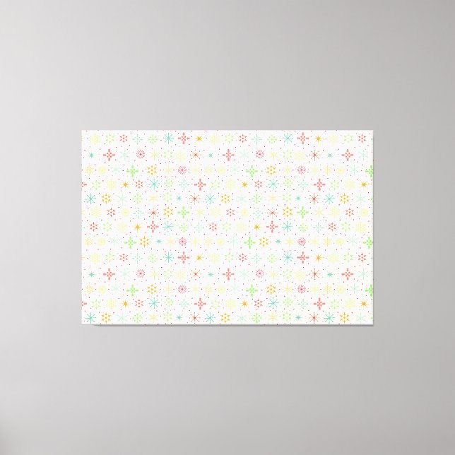 Retro Stars Poster Leinwanddruck (Vorderseite)