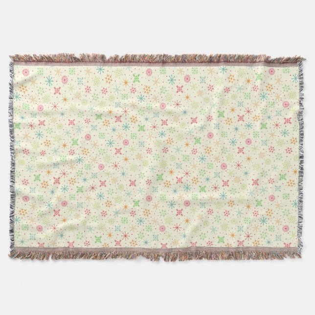 Retro-Stars-Throw Decke (Vorderseite)
