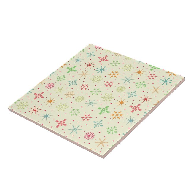 Retro Stars Tile Fliese (Seite)