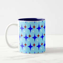 Retro-Stars Zweifarbige Tasse