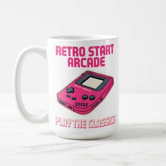 Retro Start Arcade Kaffeetasse (Links)