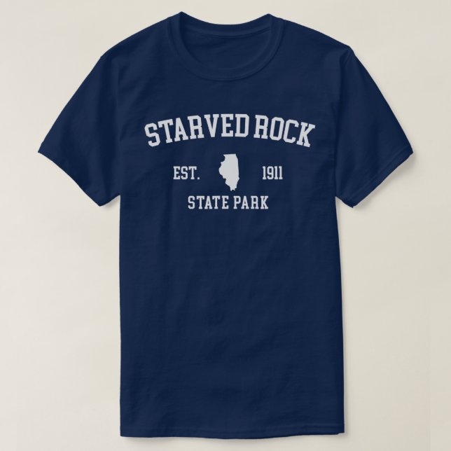 Retro Starved Rock Staat Park Treviso T-Shirt (Design vorne)