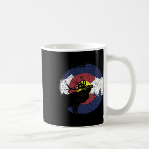 Retro-State-Flagge Colorado Rocky Mountains Skifah Kaffeetasse