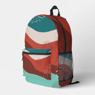 Retro-Statement-Muster Bedruckter Rucksack