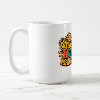 Retro Stay Positive Kaffeetasse