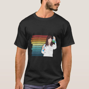 Retro Stem Scientist Empowerment weiblicher Weibch T-Shirt