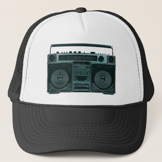 Retro-Stereo-Headset Truckerkappe (Vorderseite)