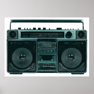 Retro-Stereo-Poster Poster