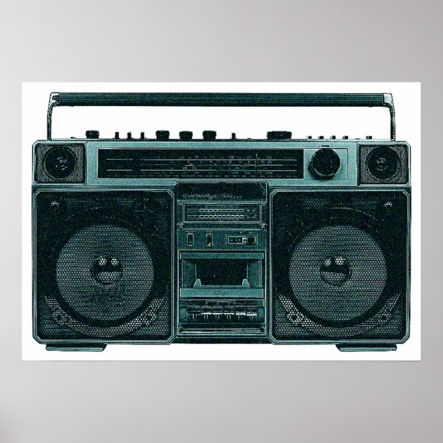 Retro-Stereo-Poster Poster (Vorne)