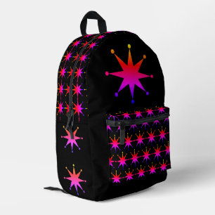 Retro-Stern bedruckter Rucksack