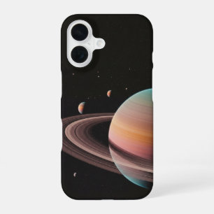 Retro-Sternenlandschaftsposter-Kunst iPhone 16 Hülle