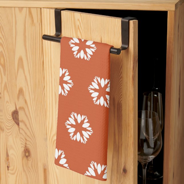 Retro-Sternenmuster Boho-Dekor Geschirrtuch (Drittel gefaltet)