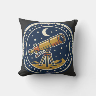 Retro-Sternenparty-Abzeichen Astronomie-Club-Aufkl Kissen
