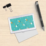 Retro Sternexplosion Mitte Jahrhundert Modernes Mu Visitenkarten Dose<br><div class="desc">Dieses abstrakte Retro-Design verbindet Sternexplosion aus der Mitte des Jahrhunderts mit modernen Formen und reflektiert die Retro-Vintage Atmosphäre. Ideal für Menschen,  die das Retro und die Vintage Ästhetik Liebe.</div>