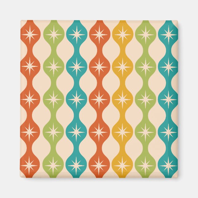 Retro-Sternexplosionen der Mitte des Jahrhunderts  Magnet (Vorne)