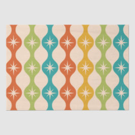 Retro-Sternexplosionen der Mitte des Jahrhunderts  Seidenpapier