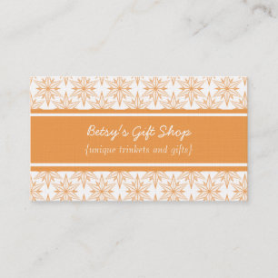 Retro-Sternexplosionen Visitenkarte, Mandarine Visitenkarte