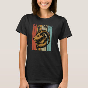 Retro Sternzeichen Steinbock im Vintage-Stil Astro T-Shirt