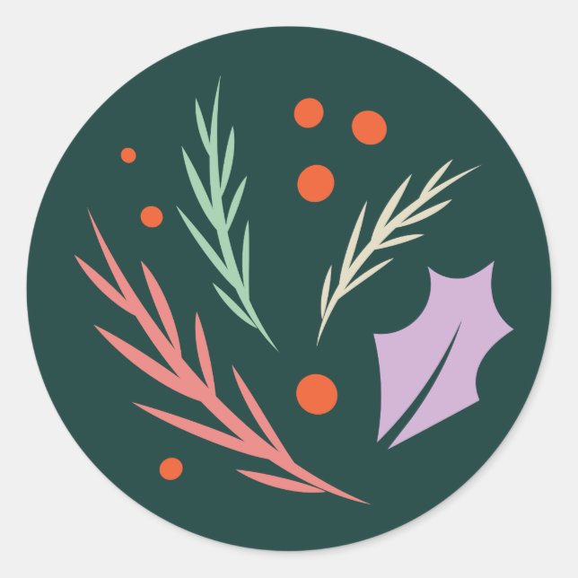 Retro-Sticker Runder Aufkleber (Vorderseite)