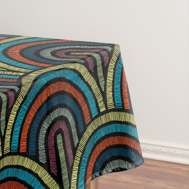 Retro Stickerei Arc Muster Tableclout Tischdecke (Beispiel)
