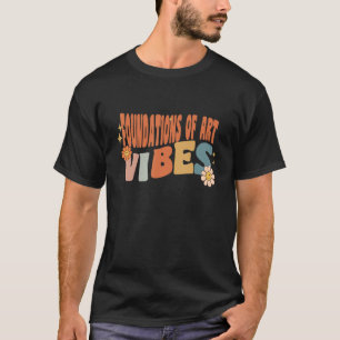 Retro Stiftungen von Vibes Lehrerin Frauen Kinder T-Shirt