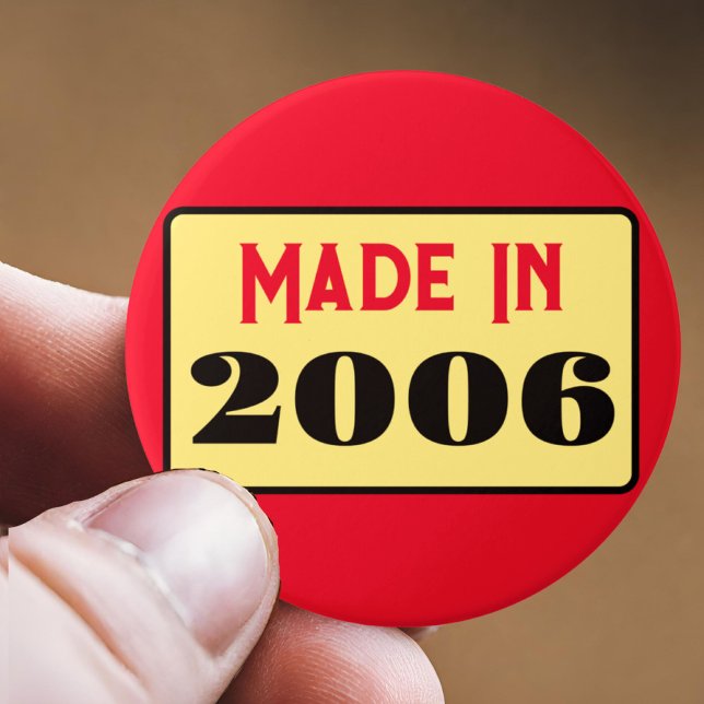 Retro-Stil 18. Geburtstag Abzeichen 2006 Button (Von Creator hochgeladen)