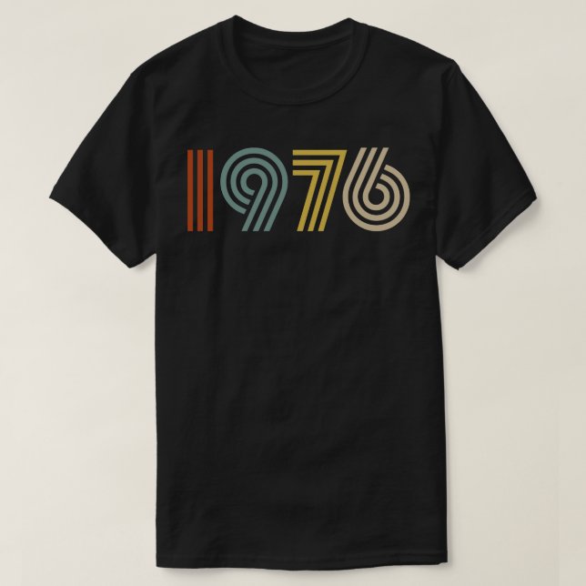 Retro-Stil 1976 T-Shirt (Design vorne)