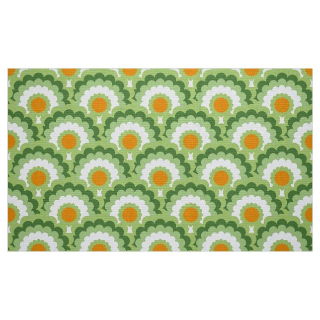 Retro-Stil 60er 70er Muster Stoff (Fat Quarter (45,7 x 55,9 cm))