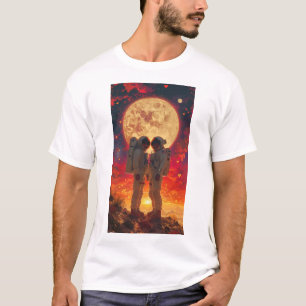 Retro-Stil Astronautenkuppel in Wüstenlandschaft T T-Shirt